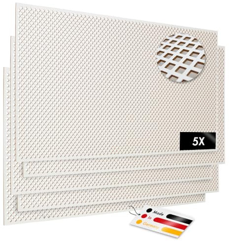 PEGBOARD - VALENCIA Lochwand 122 x 61 x 0,3 cm MDF Holzplatte weiß lackiert - Deutsches Produkt - Heizkörperverkleidung, Türfüllung, Paravent oder Lüftungsgitter - Dekorative Lochplatte [Duopack]