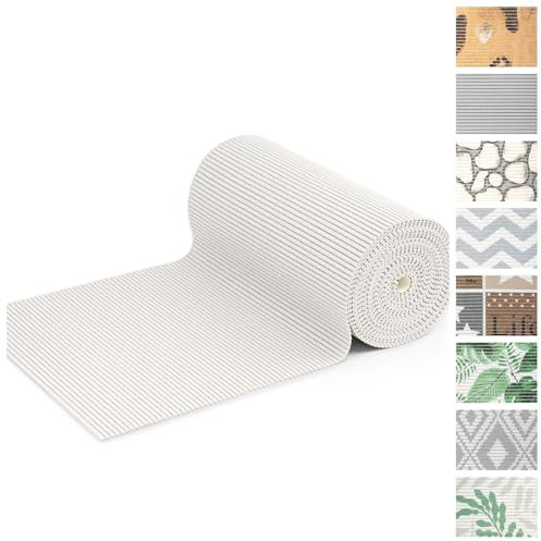 KARAT Tapis en mousse souple au mètre - Antidérapant - Pour piscine et cuisine - Tapis de bain en mousse à découper - Tapis de sol antidérapant - 65 x 100 cm - Blanc