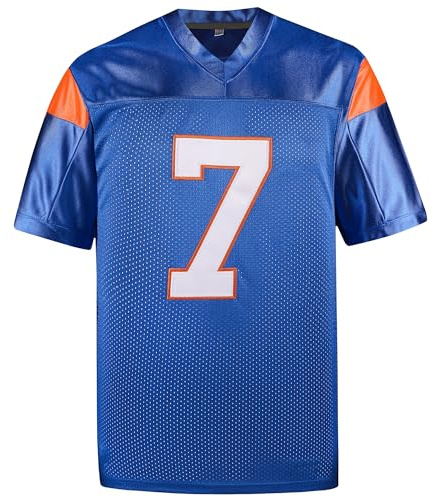Afuby Moran Fußballtrikot Mountain State 7 Alex Moran Trikots Blau Weiß S-XXXL