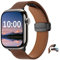 SeNool PU Pelle Cinturino per Apple Watch 38mm 40mm 41mm 42mm Series 10/9/8/7/6/5/4/3/2/1, Uomini Donne Morbido Regolabili Magnetici Magnetiche Cinturini per iWatch SE/SE 2 - Marrone