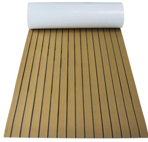EVA Foam Boat Flooring with Adhesive Backing Marine Self-Adhesive Decking Sheet for Boats Swim Platform Floor,RV Floor Mats 95x16