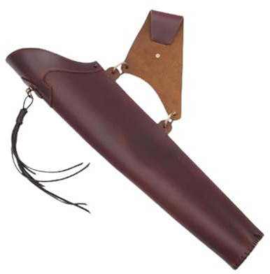 MDFCZXP Vintage Leder Bogenschießen Köcher, traditionelle Recurve Sport Bogen Rückentasche für Taille und Hüftköcher,Braun,54cm