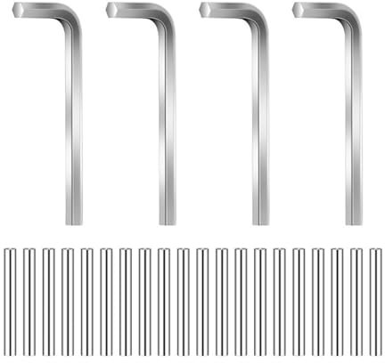 Hinge Pin with 20 Stainless Steel Pegs and 4 Hexagonal Wrenches for Automatic Door Hinge Closures Secure Fixing Tool