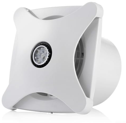 Ventilador de techo eficaz del cuarto de baño de la solución de la ventilación del aire 15W con la característica de luz blanca