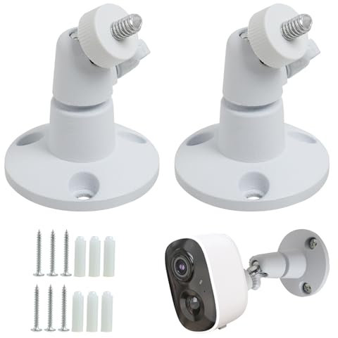 2 PCS Ring Camera Mount for All Cameras with Standard 1/4 Thread Holes, 360 Degree Adjustable Ring Stick Up Camera Mount,Ring Outdoor Indoor Camera Mount for Arlo/Cam/Pro/Indoor Cam/Wyze Cam/Eufy
