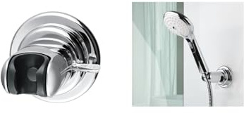 Magische Haken Duschkopf-Halterung-Selbsthaftend, Wiederverwendbar, Ohne Bohren, Flexibel für Badezimmer & Dusche