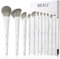 BEILI Makeup Brush Set, Pink Make-Up Brush Set, 12 Vegan Makeup Brushes for Powder, Foundation, Concealer, Eyebrows, Eyeshadow, Contour, Eyeliner, Blender Eye Brush (WHITE)