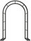 Rosenbogen, Metall, Torbogen Garten, Breite 80cm 120cm 140cm 180cm 200cm 240cm 280cm 300cm 350cm, Rankhilfe Kletterpflanzen(Black,240cm*250cm)