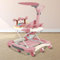 Trotteur bébé,Siège Bébé Table d’Activités,Sièges Sauteurs Suspendus,Trotteur avec musique et lumières,Siège Harnais Sauteur Bébé-67 * 72 * 92cm- Rose (A)