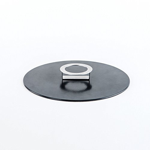 KnIndustrie Stone Work - Coperchio/Alzata Ø34 gres Nero