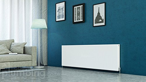 K-Rad Kompact Type 21 Double Panel Single Convector Radiator 600mm x 2200mm White