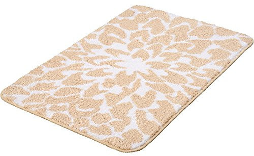 Meusch Badteppich Dahlia, Polyester, Sand Beige, 40 x 30 x 10 cm, 1 Einheiten