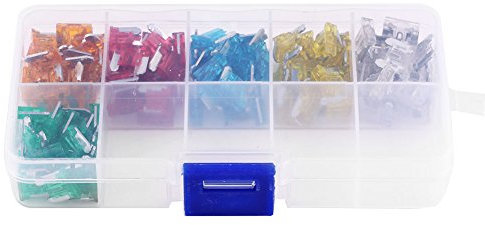Kit Surtido de fusibles de Hoja automotriz, 120 Piezas, Kit de Micro fusibles para Coche, Barco, camión, SUV, 5A, 10A, 15A, 20A, 25A 30A