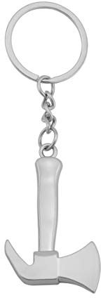 Hanessa Silber Schlüssel-Anhänger Axt Beil Werkzeug Förster Baum Wald Natur Holz Symbol Handwerk Feuerwehr-Mann Geschenk zu Weihnachten Mann / Frau