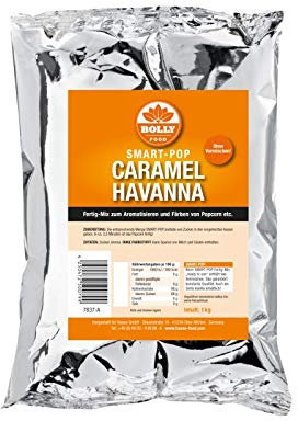 Popcorn Zucker Caramel Havanna Fertig Mix Smart Pop 1 kg Beutel Zuckerwatte Backen
