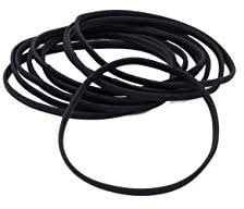 Big Hair Tools XXL Size Hair Elastics Flat - Black - 10 Pack