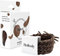 Bellody® Original Haargummis - Stylisch geflochtener Haargummi mit starkem Halt (4er Set - Mocha Brown) - Damen Haarschmuck in Hell Braun