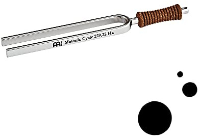 Sonic Energy Planeten Stimmgabel, Metonischer Zyklus (TF-M-MC) | 229,22 Hz, Ton Ais3, 16,9 cm lang, 69 g, in Deutschland gefertigt, inkl. Hülle, vernickelter Stahl, Korkgriff
