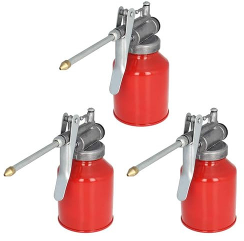 Auniwaig Lot de 3 flacons de pompe à huile en métal haute pression 250 g