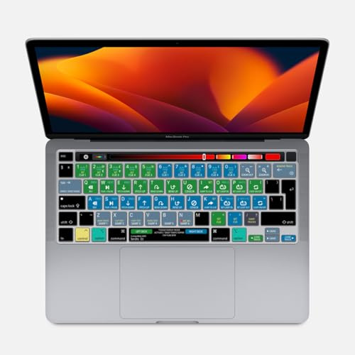 MMDW Serato DJ Shortcut Hotkeys Silicone Keyboard Cover Skin for MacBook Pro 16 inch A2141 2019 for MacBook Pro 13.3 inch A2338 M1/A2251/A2289 2020 New with Touch Bar & Touch ID European Version
