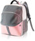 PETCUTE Hunderucksack Atmungsaktiv Hundetragetasche Katzenrucksack Faltbar Haustier Rucksack Wanderrucksack für Kleine Hunde Katzen Rosa