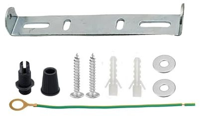 LEDSone LEDSone Deckenrosette mit Bügel und Zubehör, Eisen, Silber, 175 mm Passende Deckenleuchten-Abdeckplatten Lichtbefestigungs-Rosettenhalter mit Zubehör für Kronleuchterbeleuchtung