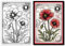 craspire Silikon Klare Stempel Vintage Mohn Blume Wort Muster Klare Stempel Für Kartenherstellung Dekoration DIY Scrapbooking Prägung Album Dekor Handwerk