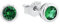 Amor Ohrstecker 925 Sterling Silber Damen Ohrschmuck, mit Glas, 0,5 cm, Silber, Kommt in Schmuck Geschenk Box, 9154814