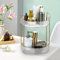 Kssvzz 360° Make Up Organizer Drehbar, Parfüm Organizer, Skincare Organizer, Kosmetik Organizer, Multifunktional Organizer für Schminktisch, Schlafzimmer, Badezimmer(Farblos, 2 Tier)