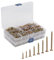 JOIKIT Kit assortito di 670 viti autofilettanti per legno, 8 misure, con finitura zincata, assortite, a testa svasata, kit viti autofilettanti ferro, per progetti fai da te, cerniere per porte