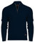 Bench Mens Designer 1/4 Zip Cable Knit Jumper Quarter Zip Pullover Cotton Blend Warm Winter Sweater. Quality Knitted Knitwear Navy L