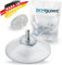 DIYexpert® 50 ventosas de 40 mm de diámetro con rosca M4 x 10 mm, incluye tuercas moleteadas transparentes, fabricadas en Alemania