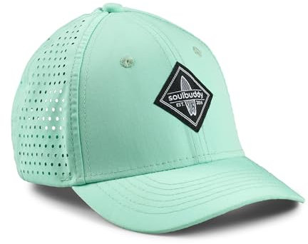 Soulbuddy Sport Sonnenhut Kinder Cap - Cappy für Jungen Mädchen - Basecap - Snapback - 2 Größen Verfügbar - Light Mint - Größe M