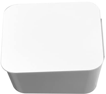 Milisten Kasten Stanzfreie Hängebox Intelligente Mülltonne Plastikbehälter lagercontainer vorratsbehälter Wattepads Handy-Ladeständer Mülleimer an der Wand Hängend