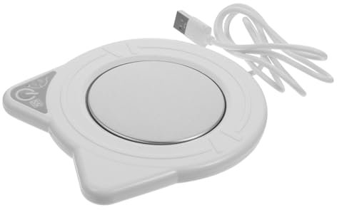 Zerodeko 1juego Calentador De Tazas USB De Soporte Térmico Automático y Color Blanco