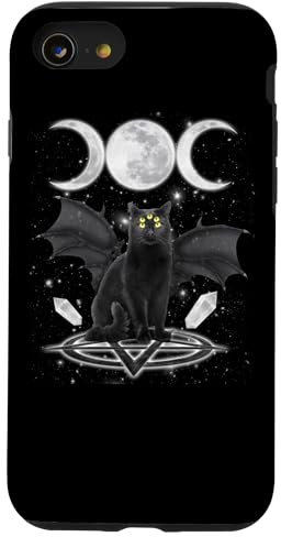 Triple Moon Witch Cat Wicca Wiccan Pagan Symbol Halloween Case for iPhone SE (2020) / 7 / 8