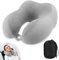 Nackenkissen Flugzeug Memory Foam, Reisekissen Flugzeug, Nackenkissen Auto, Reisekissen Nacken, Nackenkissen Reise, Nackenhörnchen Erwachsene mit Tasche, für Flugzeugstuhl, Zuhause, Büro, Auto