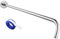 Bras de Douche Avec Bride et Ruban PTFE, Voolan 61cm Rallonge Bras de Tête de Douche pour Salle de Bain Tête de Douche Fixe, Solide en Acier Inoxydable,Chrome