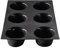 Flexipan Moule à Muffins – 6 Gateaux Moelleux Sucrés ou Salés - Cuisson Uniforme, Antiadhésif, Haute Résistance - Accessoire Patisserie, Cuisine - Parts Individuelles - Pratique, Facile à Démouler