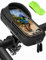 LEMEGO Fahrrad Handyhalterung Wasserdicht Motorrad Handy Halterung 360°Drehbarem Handyhalter für 4.7-6.5 Zoll Smartphone mit Regenhaube Lenkertasche Fahrradtasche Fahrradhalterung Lenker Tasche