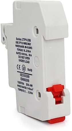 10 Stück Sicherungshalter for PV-Sicherung 1000 V DC mit und zugelassen