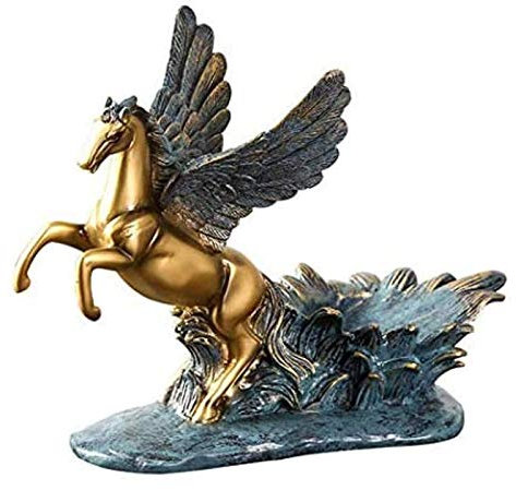 Tafelaufsätze, Ornamente, Heim, Tischdekoration, Schreibtisch, Figur, Pegasus-Statue, Kunsthandwerk, Modell, Weinschrank, Weinregal, Tierschmuck, Kunstharz, Heimdekoration, Ornamente, Kunstfiguren for