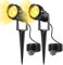 Nipify Luces LED para Jardín y Suelo Exterior, 5W Focos con Estaca, IP65 Impermeable, Lámpara para Patio, Camino, Terraza, Piscina, Césped, Camping (2pcs Blanco Cálido)