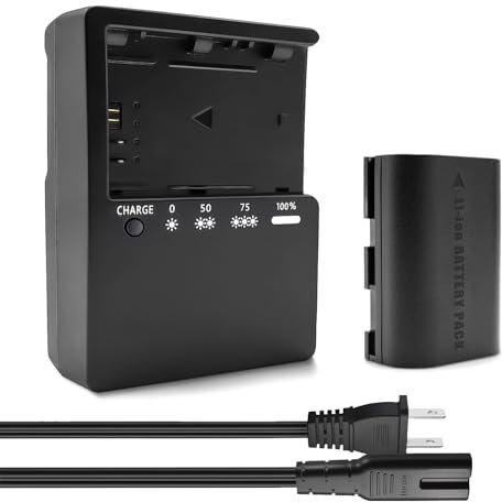 YUEFANSEN LP-E6 LP-E6N Battery and LC-E6 LC-E6E Battery Charger Compatible with Canon EOS 5D Mark II III IV, 5DS, 5DS R, 6D, 6D Mark II, 7D, 7D Mark II 60D 70D 80D 90D R R5 C700 XC10 XC15 Cameras