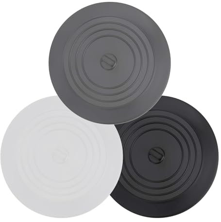 VBNZBK 3 Stück Universal Stöpsel für Spülbecken, Stöpsel Waschbecken, Abflussstöpsel Silikon für Dusche Badewanne Abflussstopfen Waschbecken Spülbecken Badewannenstöpsel, für Küche & Bad