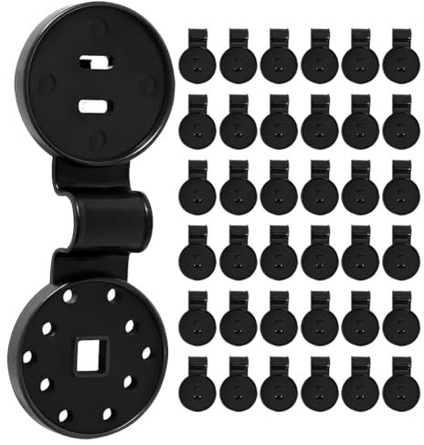 CPJJ 60 clips de fixation en plastique renforcé pour filet pare-soleil de serre à légumes attache brise vue brise vue clips de fixation canisse brise Clips de Fixations traités Anti-UV(Taille moyenne)