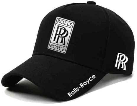 Auto Baseballcap für Rolls-Royce, Einstellbare Outdoor Running Sport Kappe Autofans Hüte Unisex,A