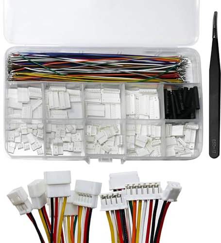 XUGERIP JST ZH1.5MM Kit de connecteurs 2 3 4 5 6 7 8 9 10 broches femelle et mâle avec double extrémité de connecteur 28 AWG Câbles pré-sertis