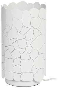 Lindby Tischlampe Aralena (Modern) in Weiß aus Metall (1 flammig, E27) - Tischleuchte Schreibtischlampe Nachttischlampe Wohnzimmerleuchte