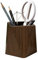 Sixfolo Porte Stylo en Bois de Noyer Pot à Crayons de Bureau élégant Porte-Crayons en Bois Organisateur de Crayon pour Bureau,Fournitures Scolaires,Pinceaux de Maquillage (Rhombique)